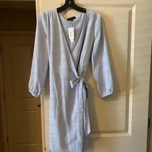 J Crew 365 Crepe Wrap Dress w/ 3/4 Sleeve